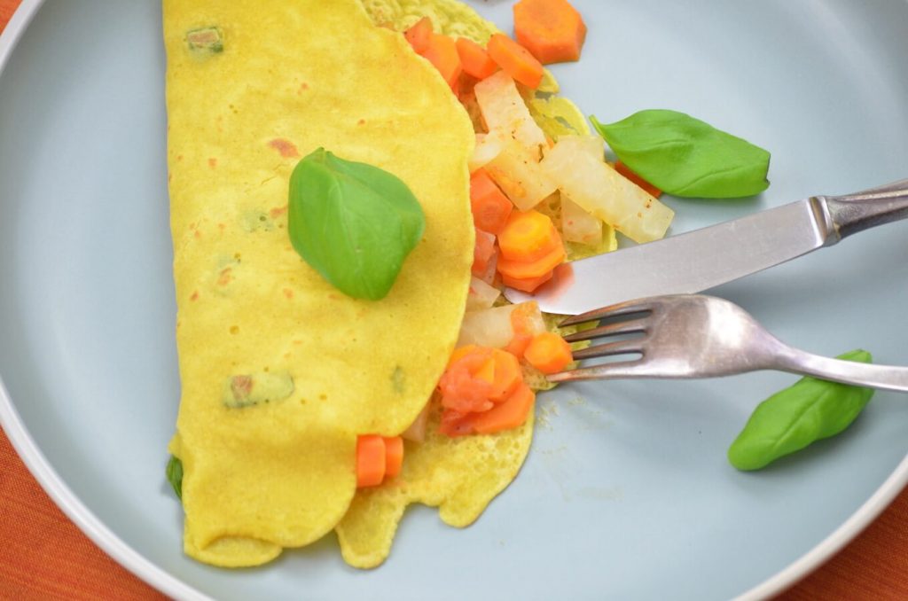 Crepes mit Sommergemüse