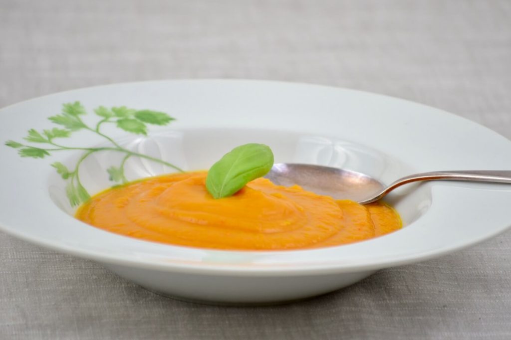 Ayurvedische Kürbissuppe püriert